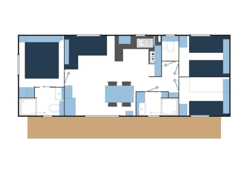Mobil-Home Privilège 3 Chambres