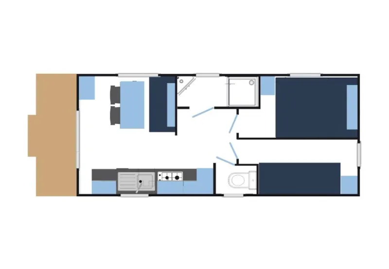 Roulotte 2 Chambres - 1 Salle De Bain