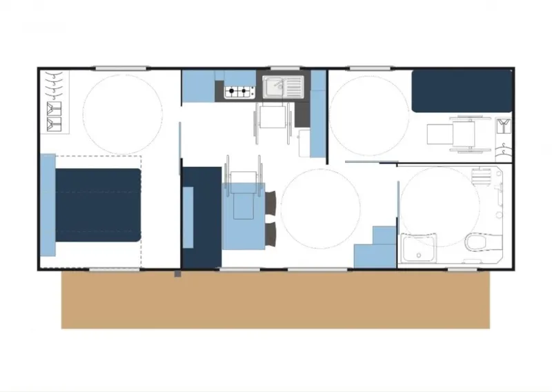 Mobil-Home Confort Pmr 2 Chambres