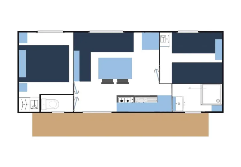 Mobil-Home Confort 2 Chambres