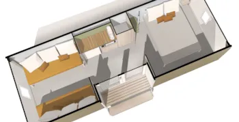 Mietunterkunft - Coco Sweet - 16M² - 2 Zimmer - Ohne Sanitäranlagen - Camping La Source