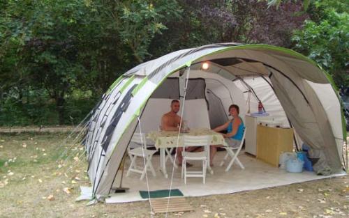 Location - Tente Tipi Zen 20 M2 Toute Équipée, 2 Personnes Incluses - Camping LES CERISIERS