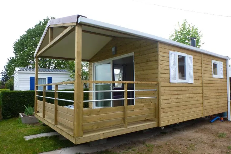 Mobil Home Iris- 1 Chambre - Cuisine - Salle De Bain - Terrasse Couverte -