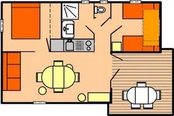 Chalet Primevere - 2 Chambres - Terrasse Couverte -