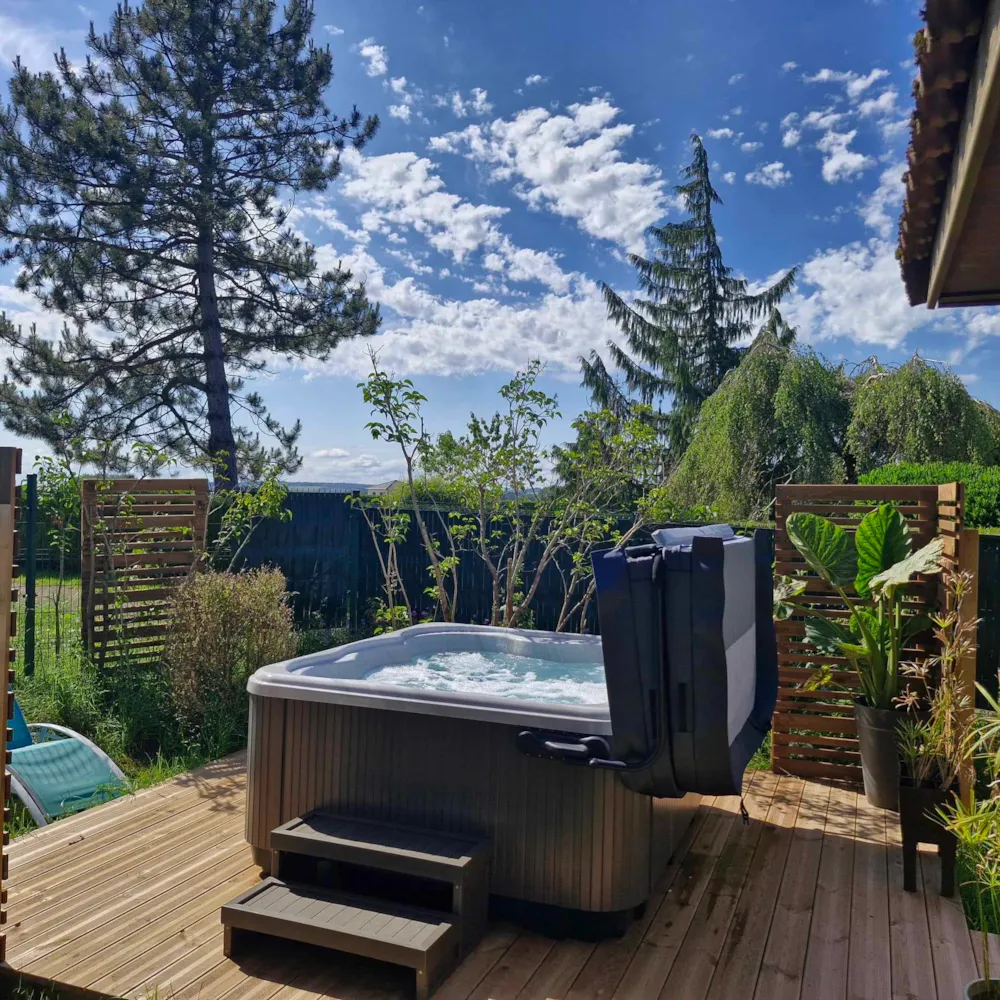 Location - Chalet Jacuzzi Privatif Perce Neige - 2 Chambres - - Camping Fraiteux