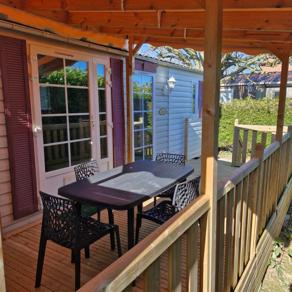 Location - Mobil Home Marguerite - 2 Chambres - Terrasse - - Camping Fraiteux