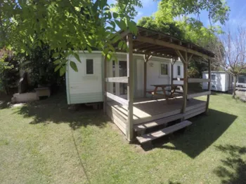 Mietunterkunft - Mobilheim 21M² / 2 Zimmer - Terrasse (Mit Sanitäranlagen) - Camping  SAINT MARTIN