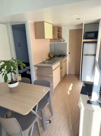 Mietunterkunft - Mobil-Home Grand Confort 30M² / 2 Chambres - Terrasse - Camping  SAINT MARTIN