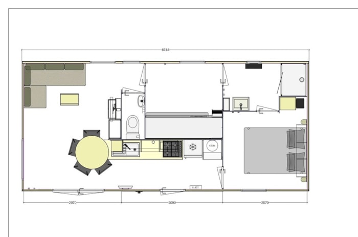 Mobil Home Confort Xl - 2 Chambres