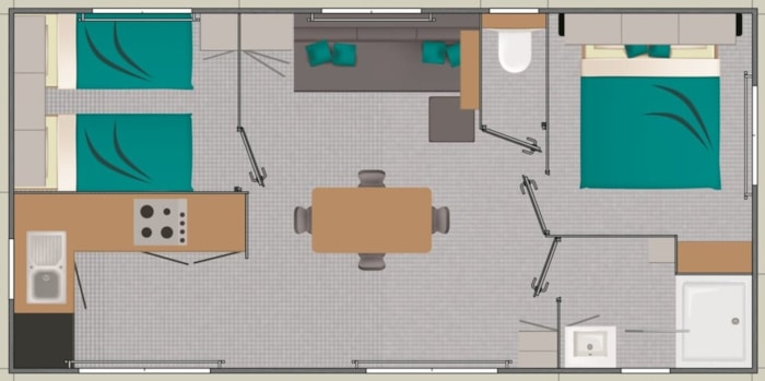 Mobil Home Confort Xl - 2 Chambres