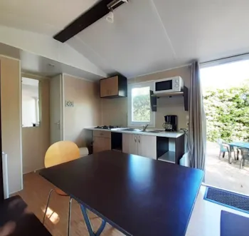 Location - Mobil Home Magnolia 25 M² 2 Chambres - Camping Le Port de Lacombe