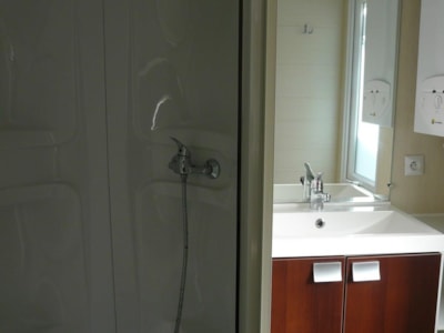 Mobile-home Confort 26m² (2 bedrooms) + Clim + terrace 10m²
