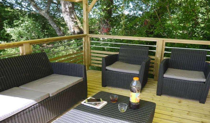 Mobil-Home Confort 30 M² (3 Chambres) + Clim + Terrasse Semi-Couverte 10M²