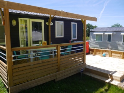 Mobile-home Confort 26m² (2 bedrooms) + Clim + terrace 10m²