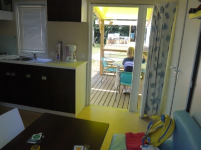 Mobile-home Confort 26m² (2 bedrooms) + Clim + terrace 10m²