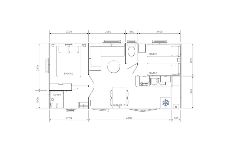 Homeflower Premium Plus Avec Tv, Lave-Vaisselle Et Climatisation 29 M² (2 Chambres)