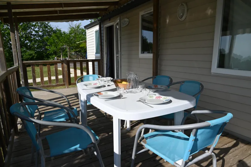 Mobil-Home Standard 30 M² (3 Chambres) + Terrasse Couverte 12M²