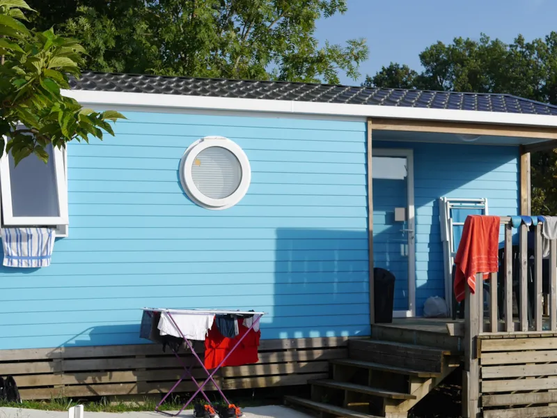 Mobil-Home Confort 22,5M² (2 Chambres) + Clim + Terrasse Semi-Couverte 10M²