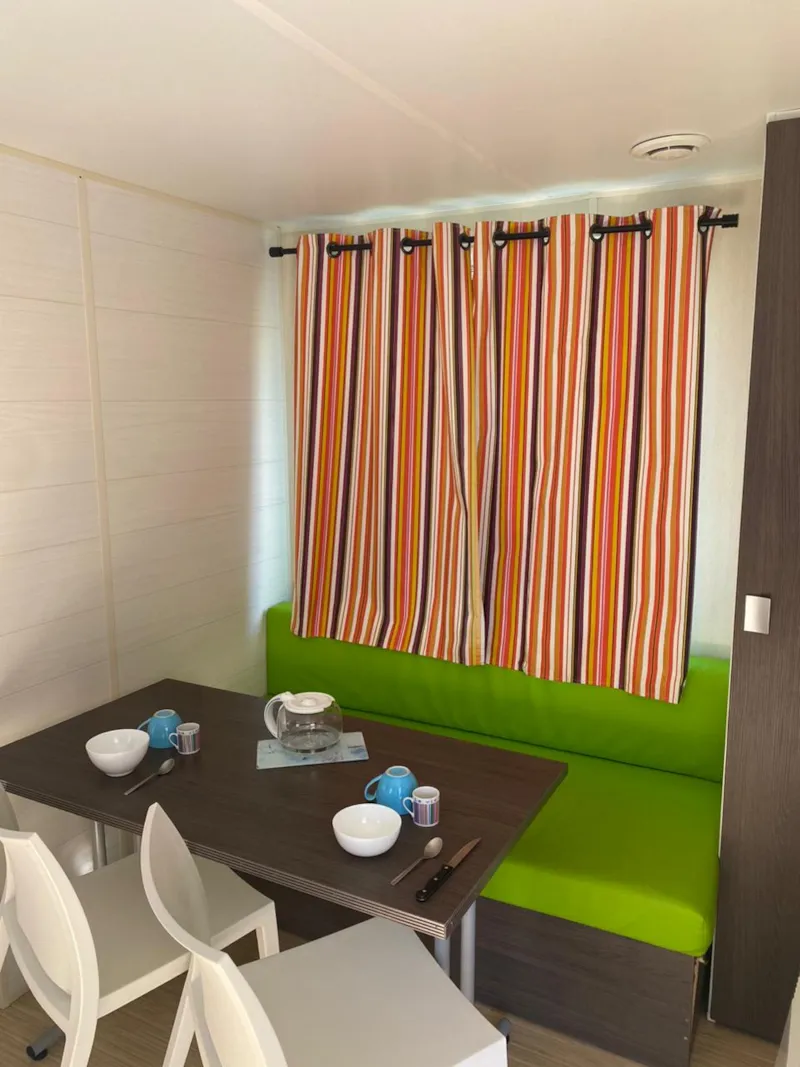 Mobil-Home Confort 22,5M² (2 Chambres) + Clim + Terrasse Semi-Couverte 10M²