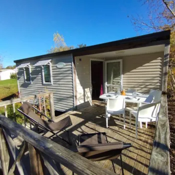 Mietunterkunft - Mobilheim Confort 22,5M² (2 Zimmer) + Terrasse 10M² - Flower Camping Le Lac aux Oiseaux