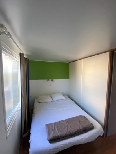 Mobile-home Confort 29 m² (2 bedrooms) + Clim + Half-covered terrace 12m²