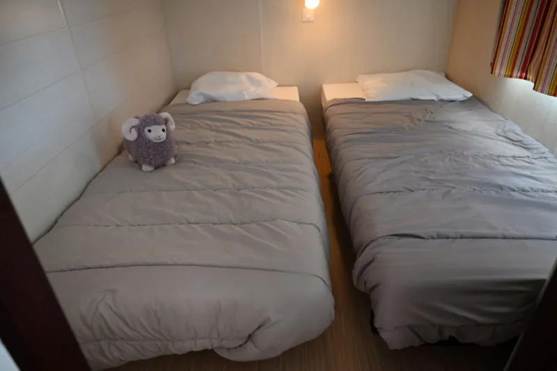 Mobil-Home Confort 30 M² (3 Chambres) + Clim + Terrasse Semi-Couverte 10M²