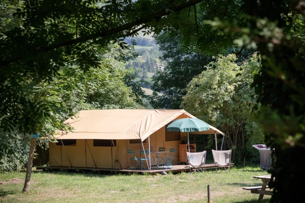 Location - Tente Toile & Bois Classic Iv - Huttopia Millau