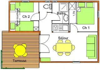 Chalet 2 Chambres - Dim