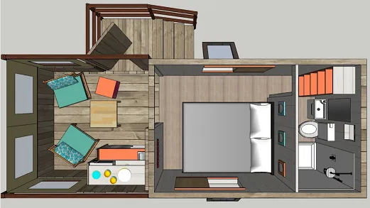 Cabane Cosy 1 Chambre