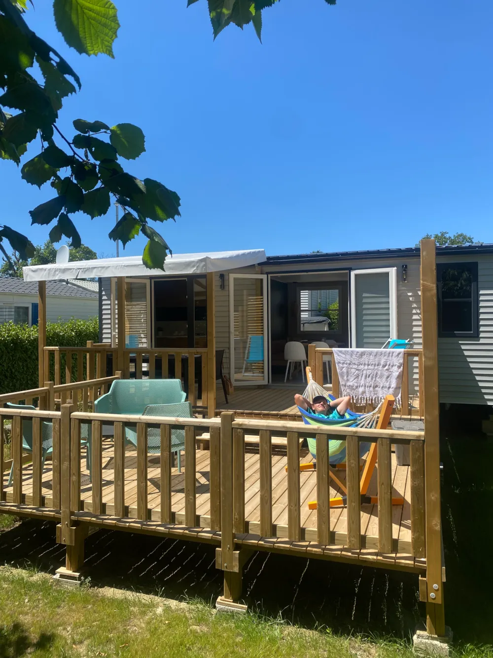 Huuraccommodatie(s) - Côté Jardin Stacaravan  - 2 Slaapkamers - Camping de Kersentic