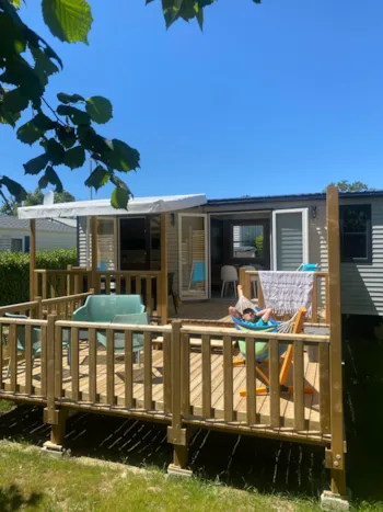Location - Côté Jardin Mobil Home - 2 Chambres - Camping de Kersentic