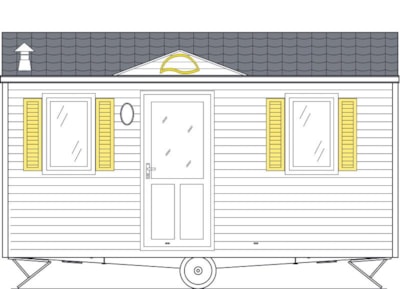 Mobile-home Standard 19m² 2 bedrooms - Half-covered terrace