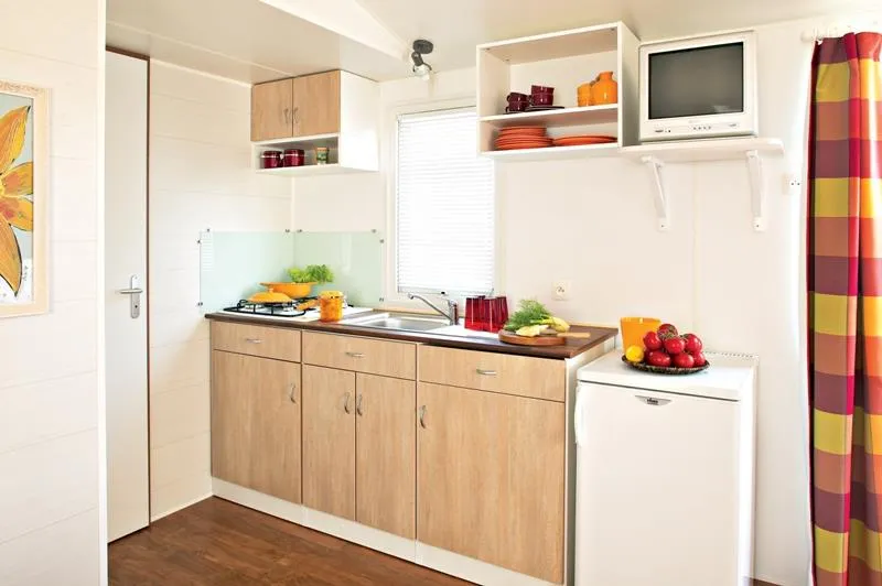 Mobil-Home Fidji Standard 28M² 2 Chambres - Terrasse Semi-Couverte + Tv