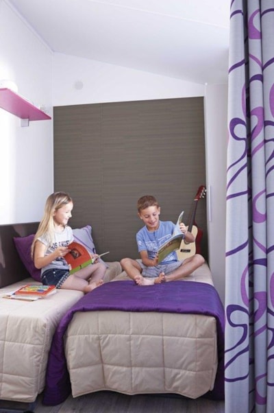 Mobile-home Modulo Confort 30m² 2 bedrooms - Half-covered terrace + TV