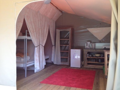 Lodge Canada Standard 20m² (without toilet blocks) 2 bedrooms + Kitchenette - sheltered terrace