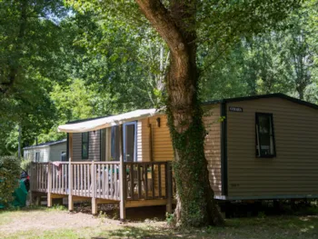 Huuraccommodatie(s) - Stacaravan Premium 35M² 3 Slaapkamers - Overdekt Terras + Tv +  Afwasmachine +  Bakplaat - Flower Camping Saint Lambert