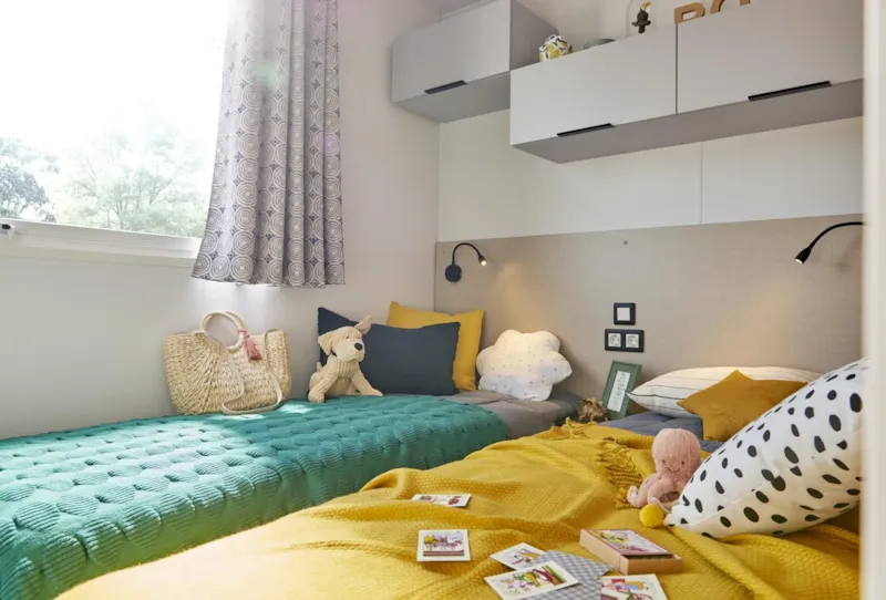 Mobil-Home Grand Large Louisiane Premium 34 M² 3 Chambres - Terrasse Couverte + Tv + Lv + Plancha