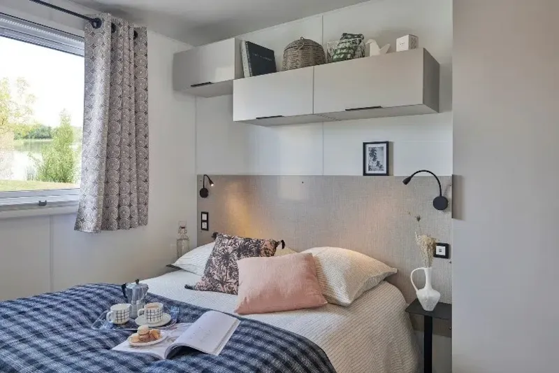 Mobil-Home Grand Large Louisiane Premium 34 M² 3 Chambres - Terrasse Couverte + Tv + Lv + Plancha