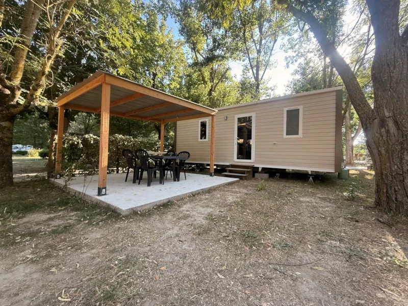 Mobil-Home Confort 26M² 2 Chambres - Terrasse Semi-Couverte + Tv