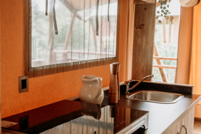 Lodge 35m² 2 bedrooms - with bathroom + 24m² terrace
