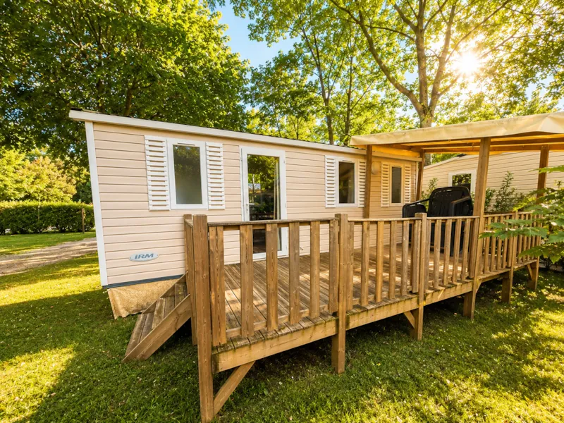 Mobil-Home Standard 21M² 2 Chambres - Terrasse Semi-Couverte + Tv