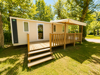 Mobile-home Confort 24m² 2 bedrooms - Half-covered terrace + TV