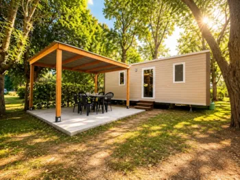 Accommodation - Mobile-Home Confort 26M² 2 Bedrooms - Half-Covered Terrace + Tv - Flower Camping Saint Lambert