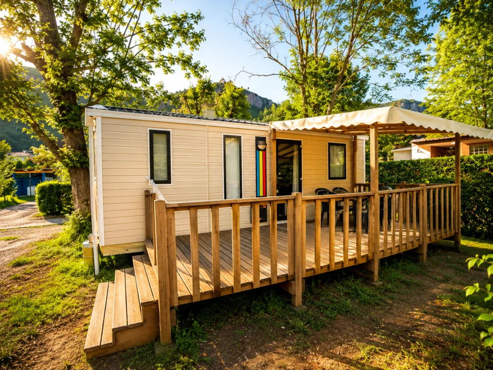 Location - Mobil-Home Modulo Confort 30M² 2 Chambres - Terrasse Semi-Couverte + Tv - Flower Camping Saint Lambert