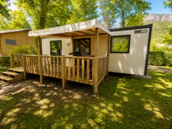 Accommodation - Mobile-Home Grand Large Louisiane Premium 34 M² 3 Bedrooms - Sheltered Terrace + Tv + Dishwasher - Flower Camping Saint Lambert