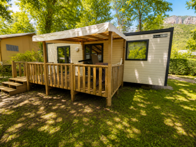 Mobile-home Grand Large Louisiane Premium 34 m² 3 bedrooms - sheltered terrace + TV + Dishwasher
