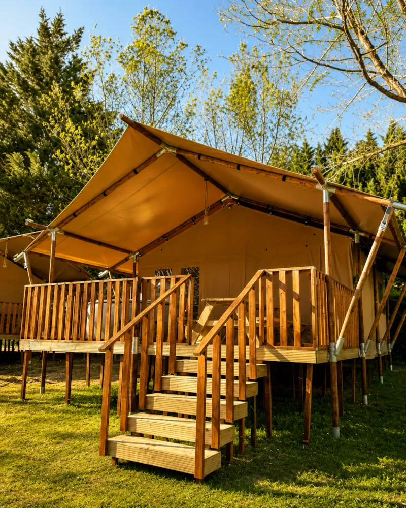 Wood Lodge Premium 27M² 2 Chambres - Avec Sanitaires + Terrasse 16M² + Lv + Spa Privatif