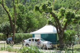 Mietunterkunft - Zeltbungalow Mit Holzterrasse - Camping LA MUSE