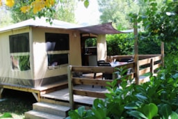 Mietunterkunft - Zelt Lodge Bungalow - Camping Le Taranis (anciennement La Resclauze)