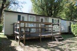 Mietunterkunft - Mobilheim 4 Betten  24M² - Camping LES PRADES